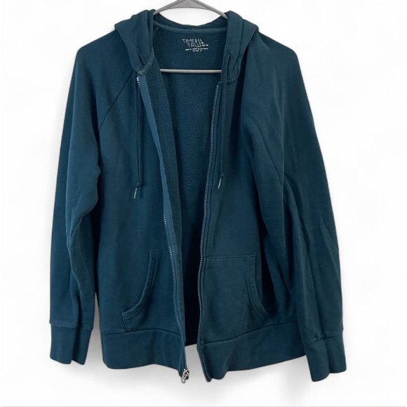 Time And Tru Girls Full-Zip Hoodie With Pockets & Drawstring Hood L (12/14) - Picture 1 of 9